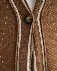 Casaco de malha comprido Argyle