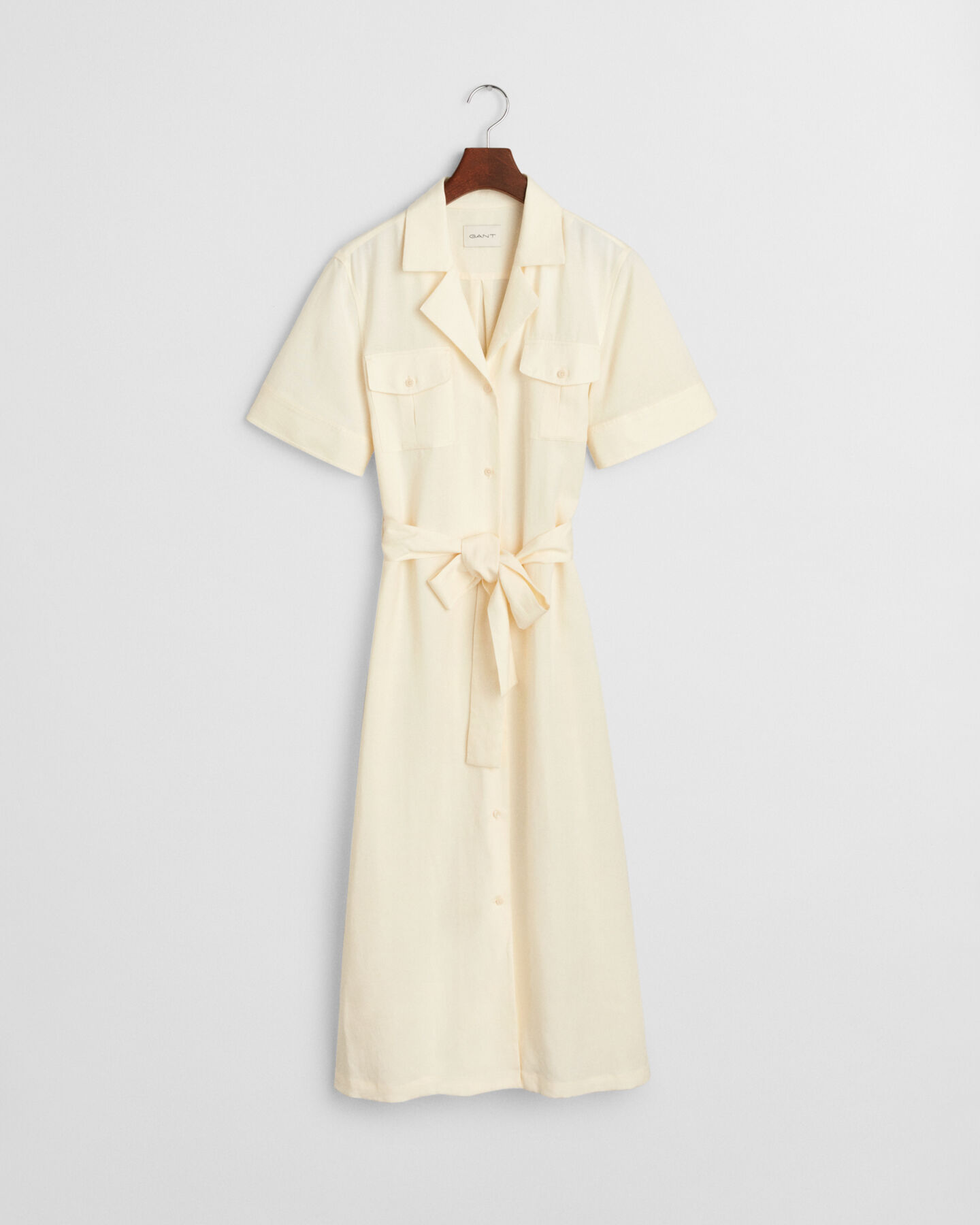 Vestido com bolsos regular fit