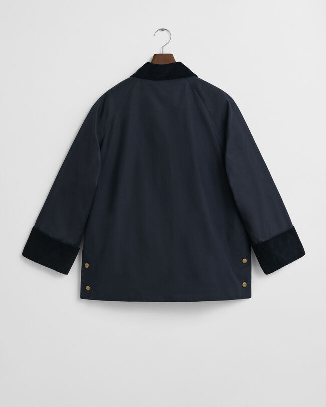 Casaco Double Decker em algodão com acabamento encerado