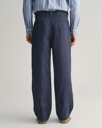 Calças de fato em linho