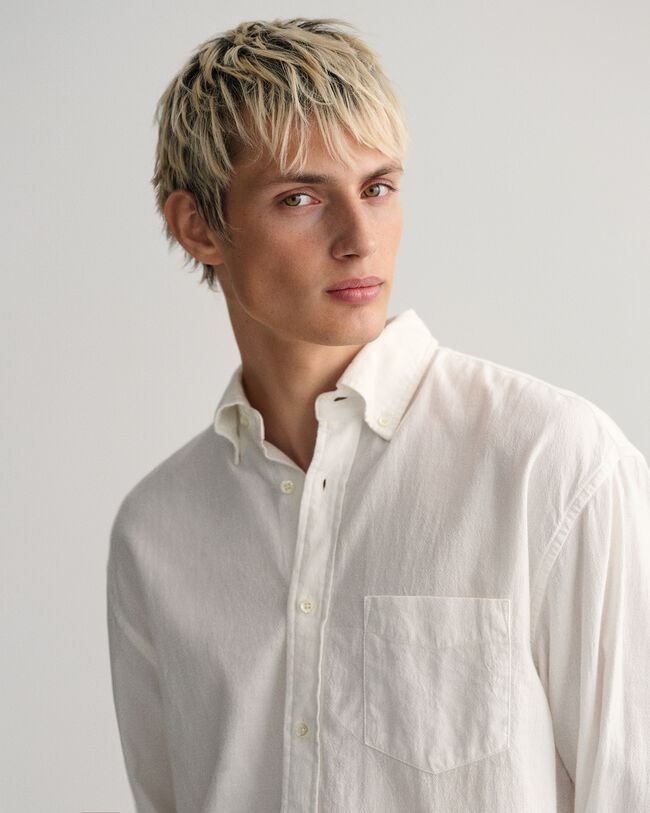 Camisa em tecido Textured relaxed fit