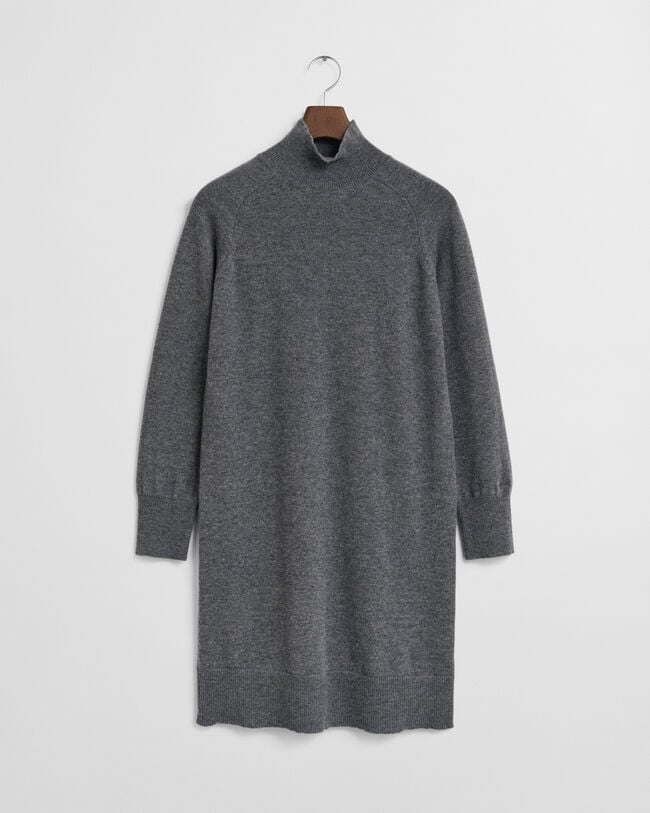 Vestido em malha de lã extrafina