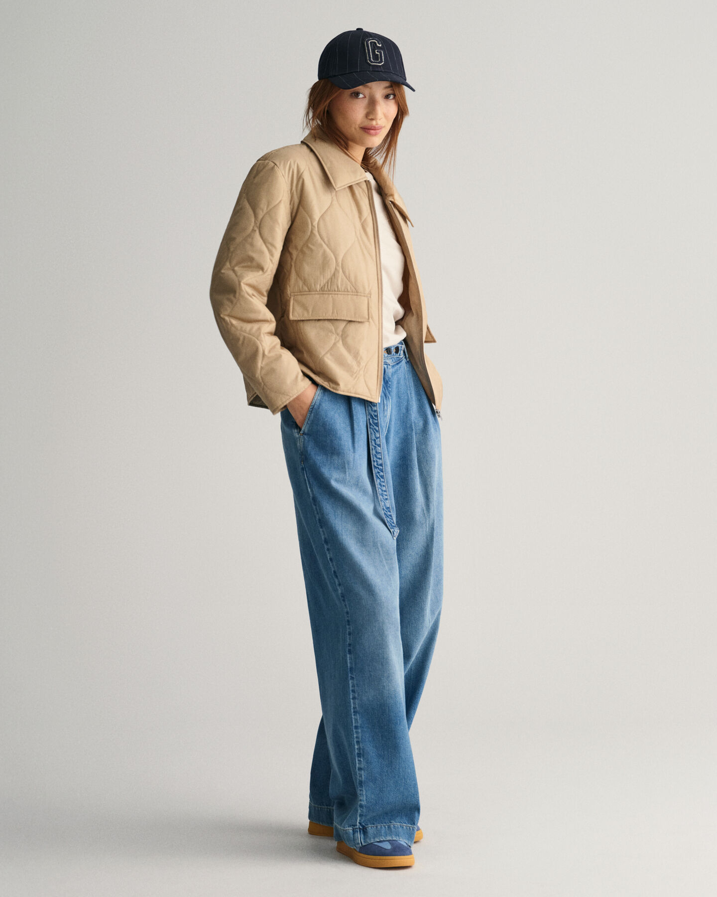 Blusão acolchoado com colarinho