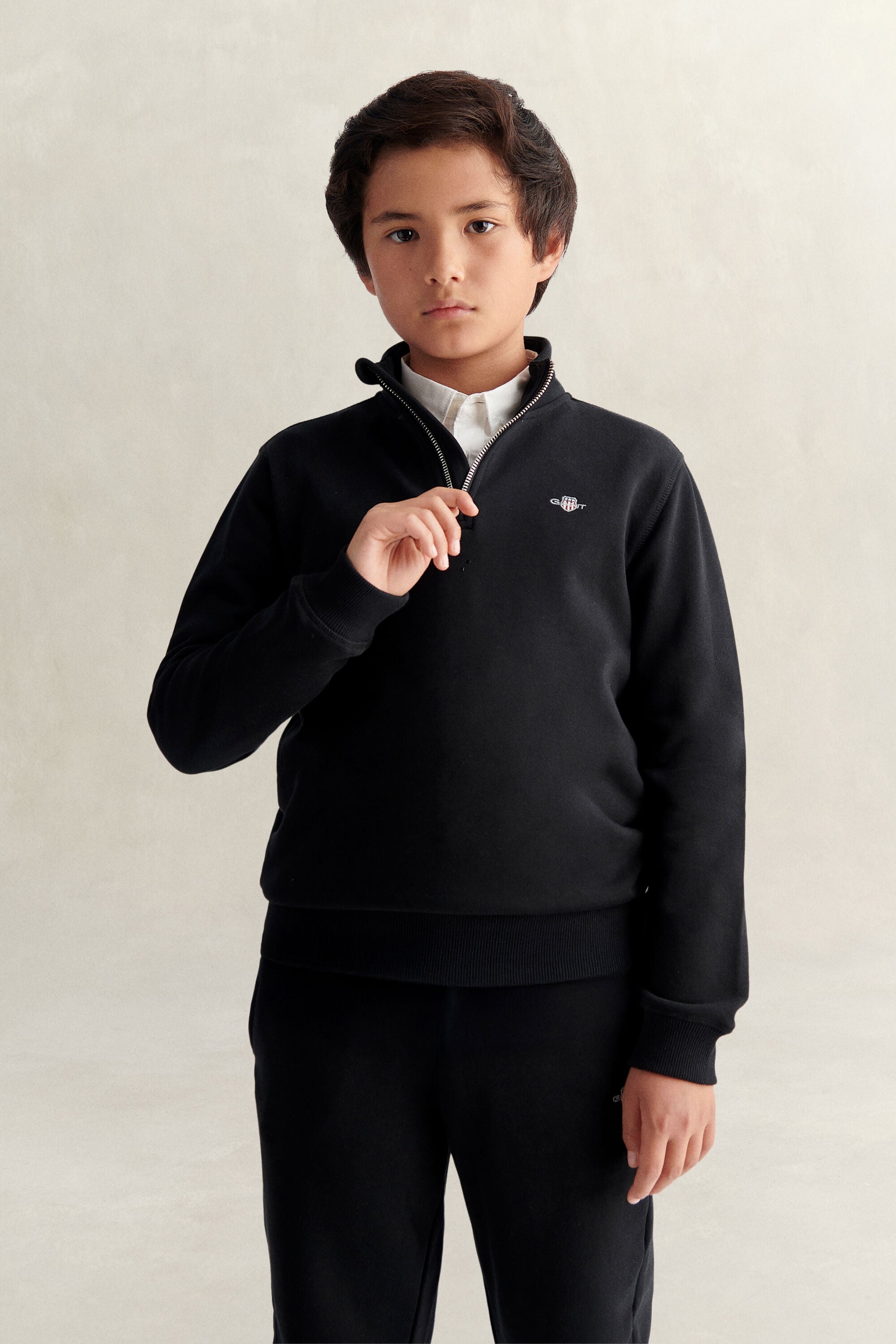 Sweatshirt com meio fecho de correr Shield Teen Boys