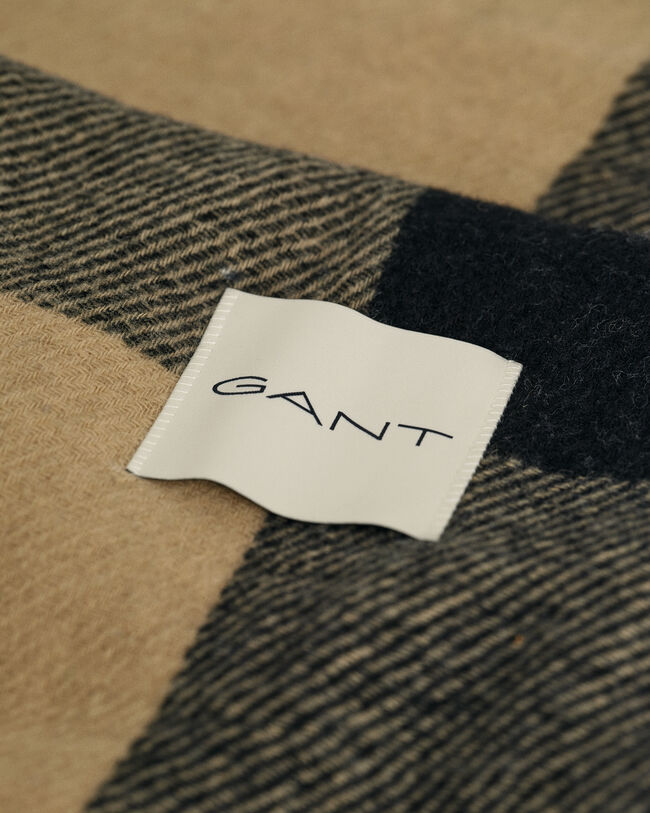 Cachecol com padrão de xadrez