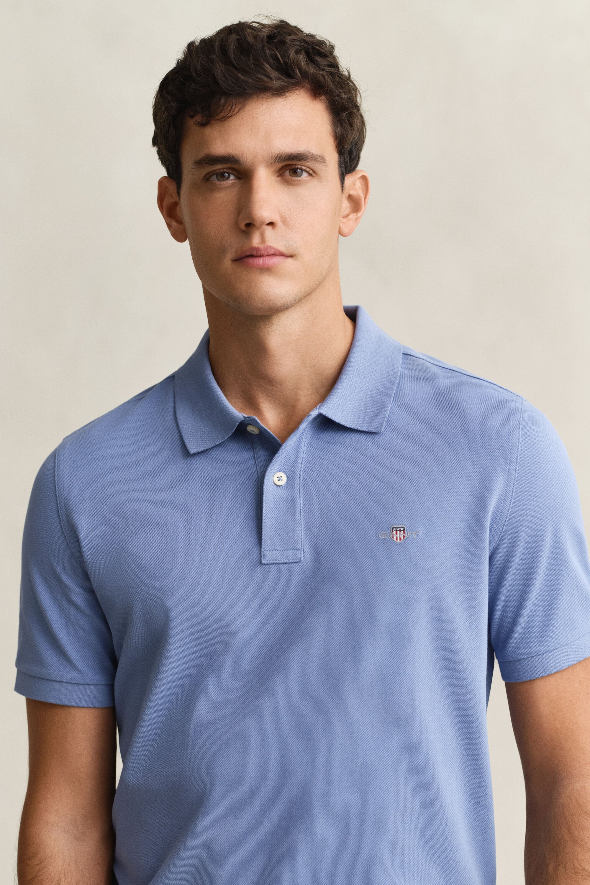 Polo em algodão piqué Shield regular fit