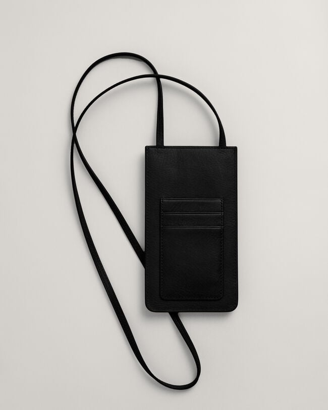 Bolsa de pescoço em pele