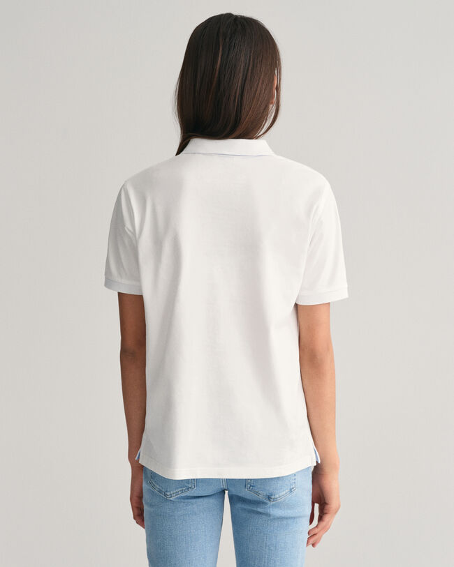 Polo em algod&atilde;o piqu&eacute; contrastante Teens