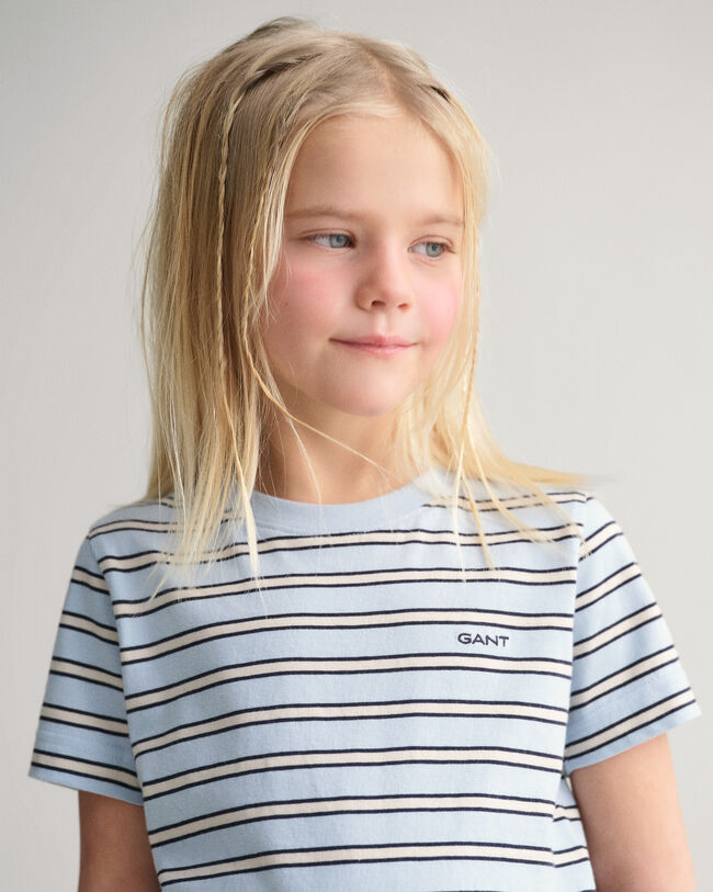T-shirt &agrave;s riscas Kids