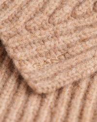 Peitilho em malha canelada