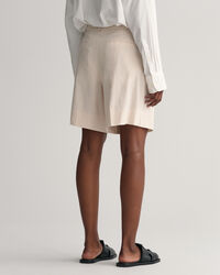 Calções de linho com elastano