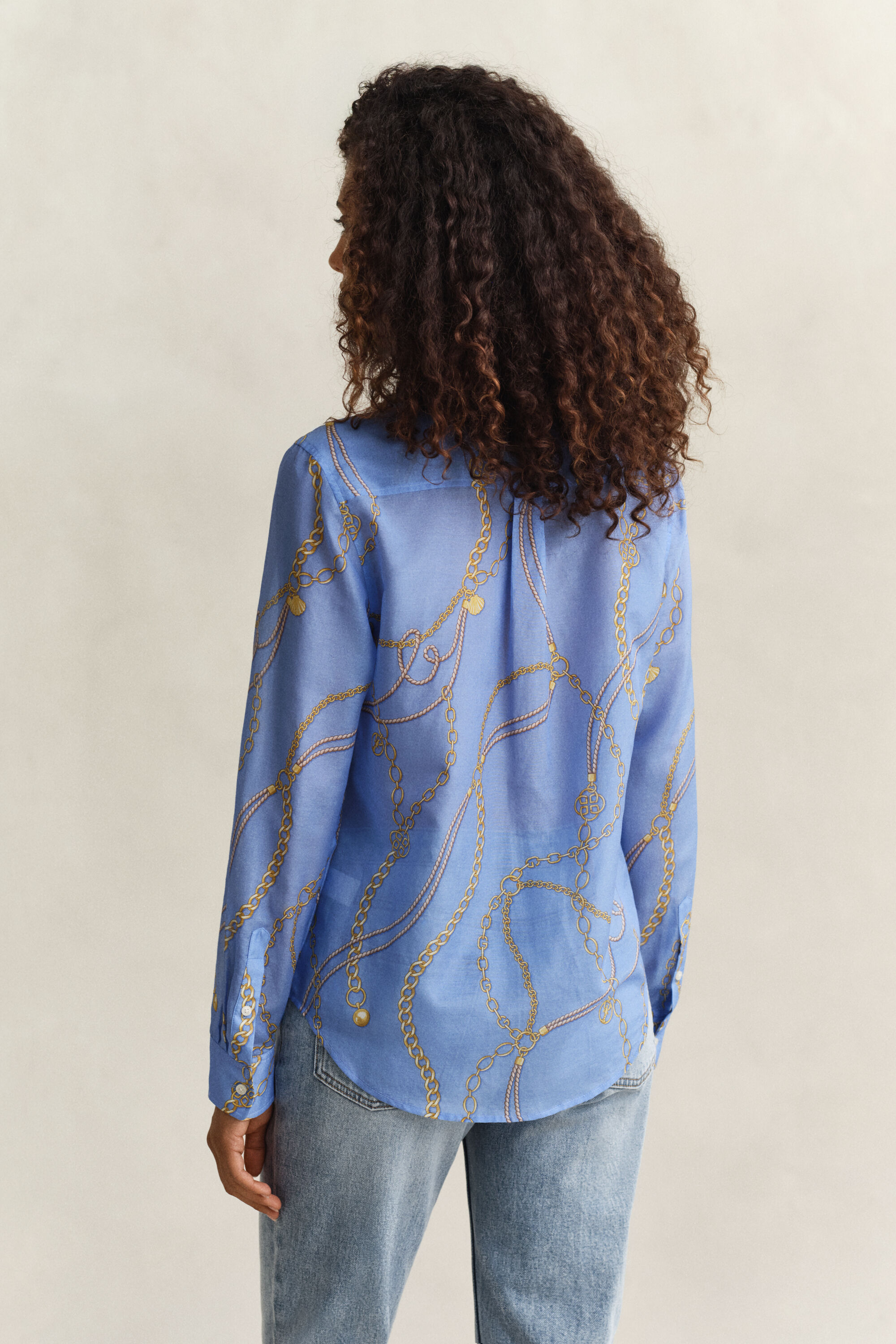 Camisa em seda e algodão