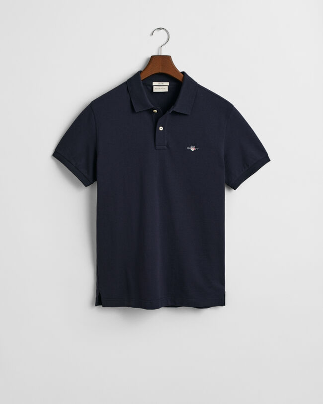 Polo em algodão piqué Shield slim fit