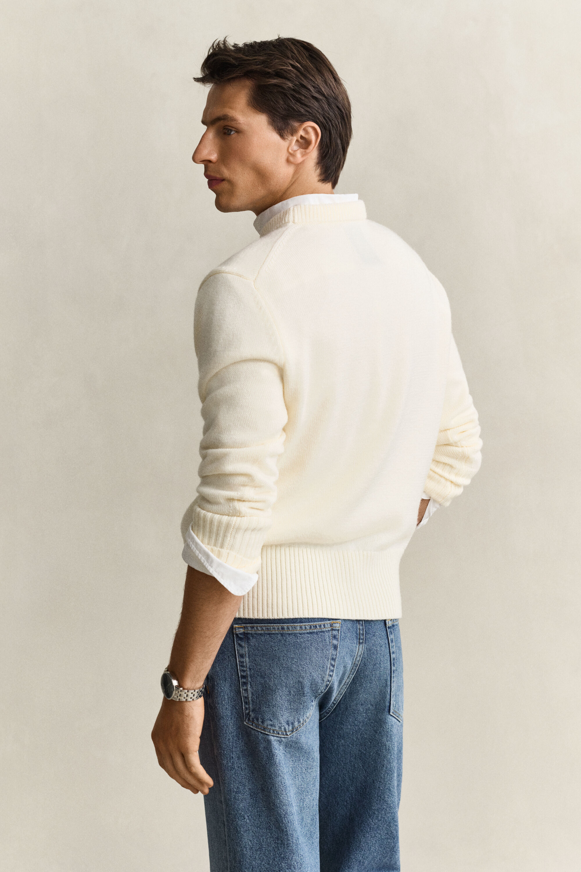 Camisola de malha em lã de merino Gant x Yale