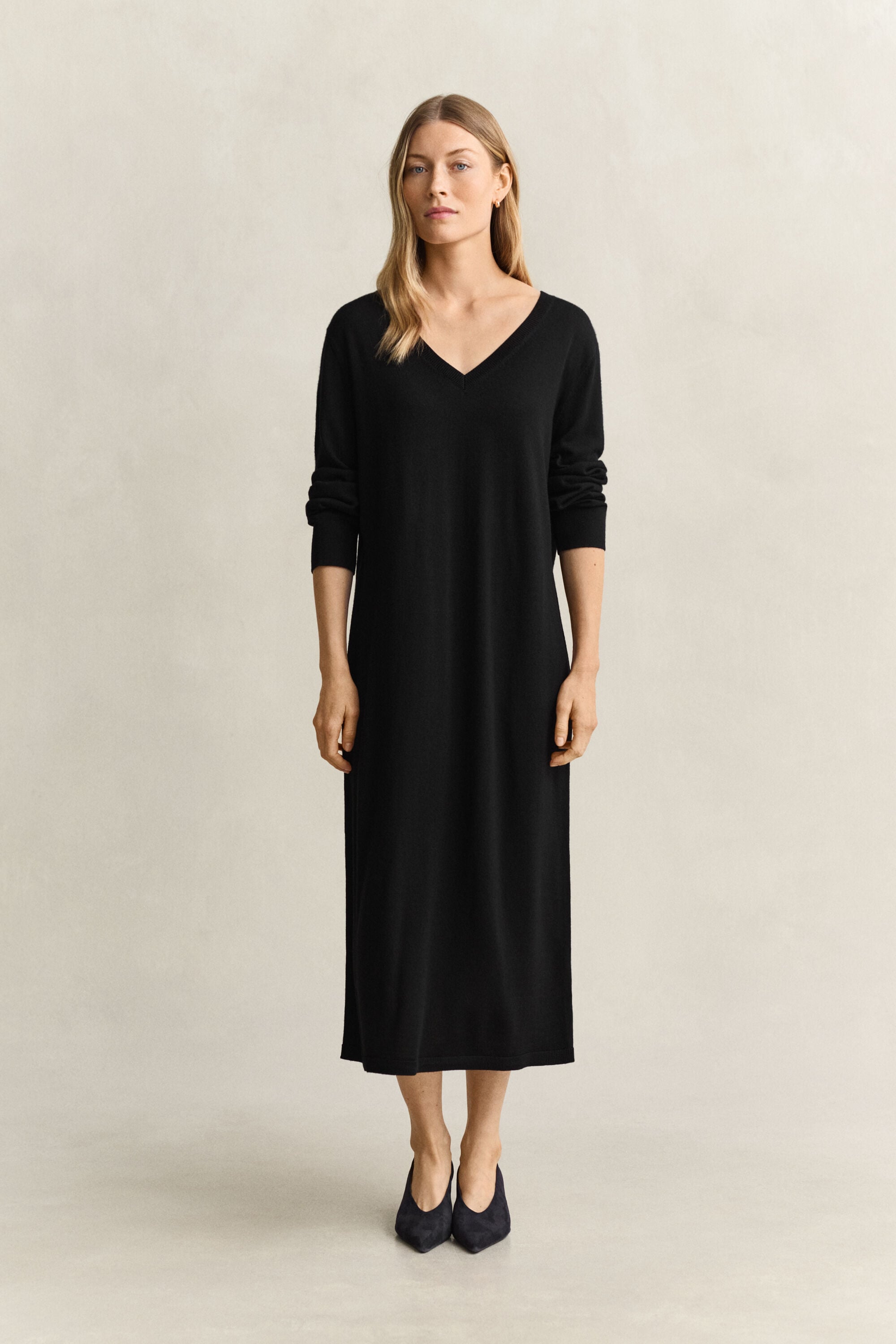 Vestido em lã de merino extrafina
