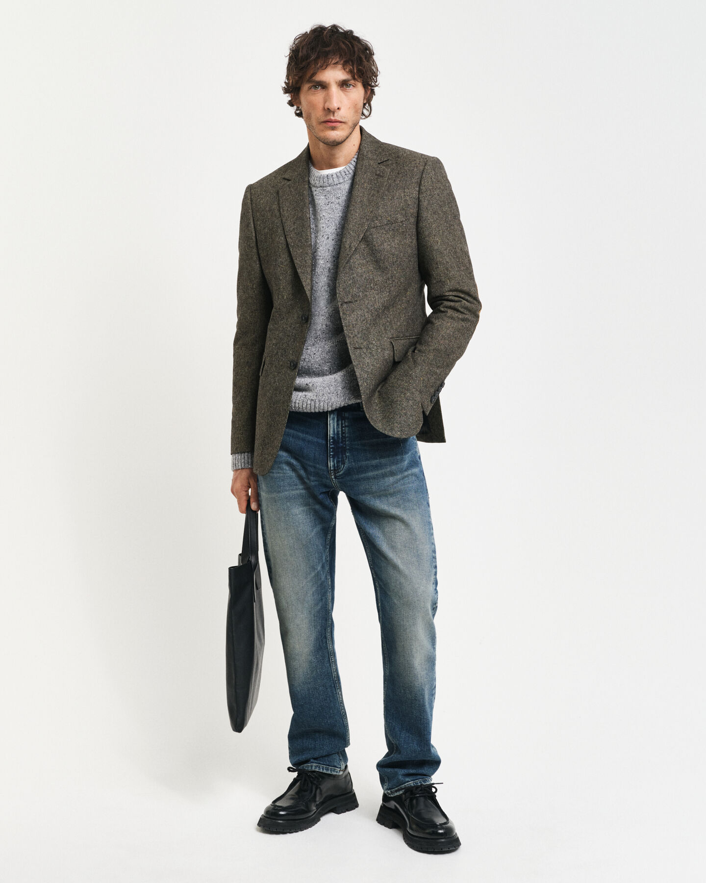 Camisola com decote redondo em l&atilde; Nepps