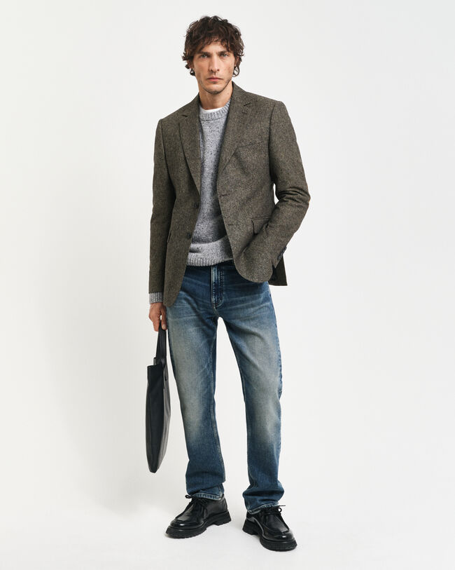 Camisola com decote redondo em l&atilde; Nepps