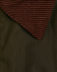 Casaco de comprimento médio com acabamento encerado