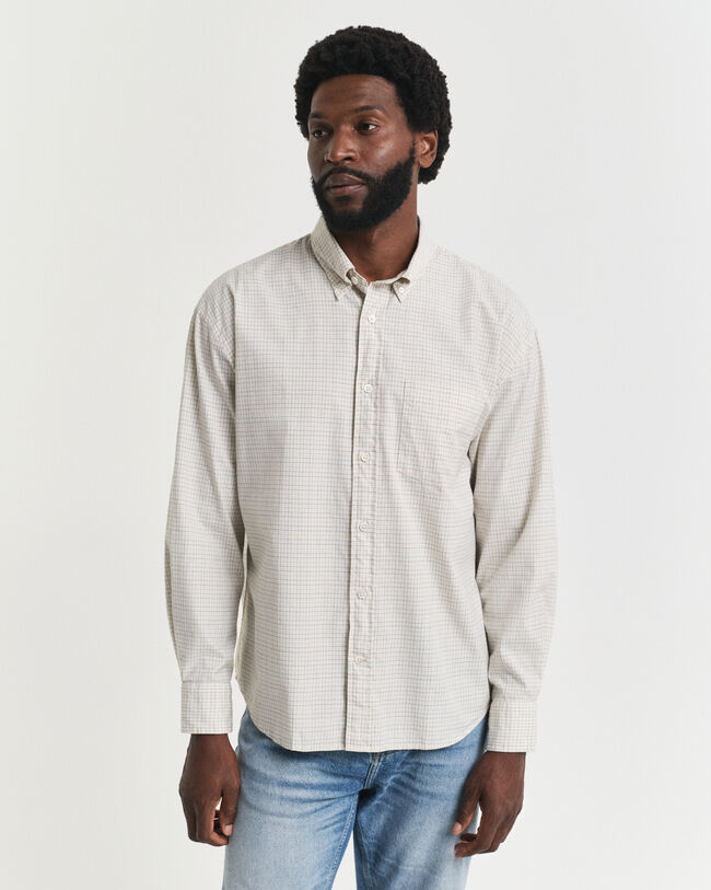 Camisa Oxford Luxury com padrão de xadrez oversized fit
