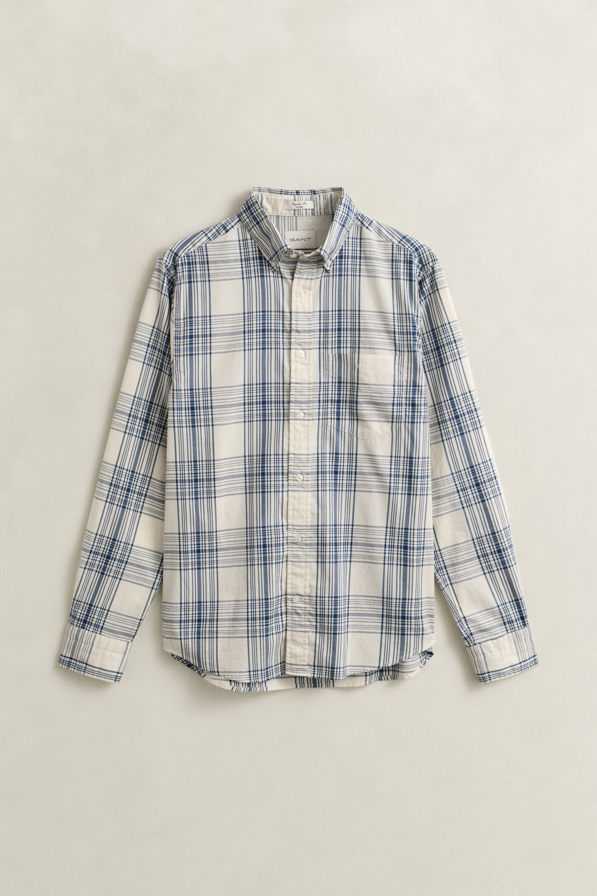 Camisa com padrão de xadrez Dreamy Oxford regular fit