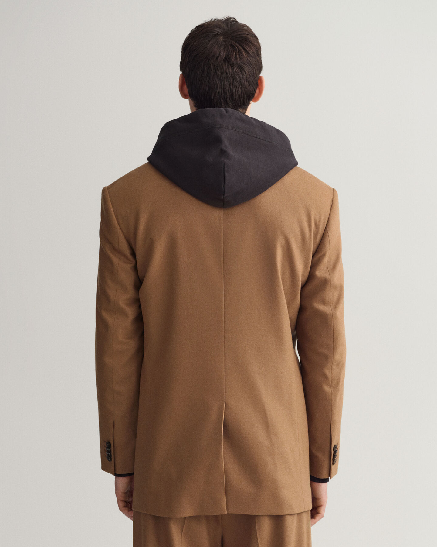 Blazer de fato em flanela oversized