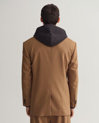 Blazer de fato em flanela oversized