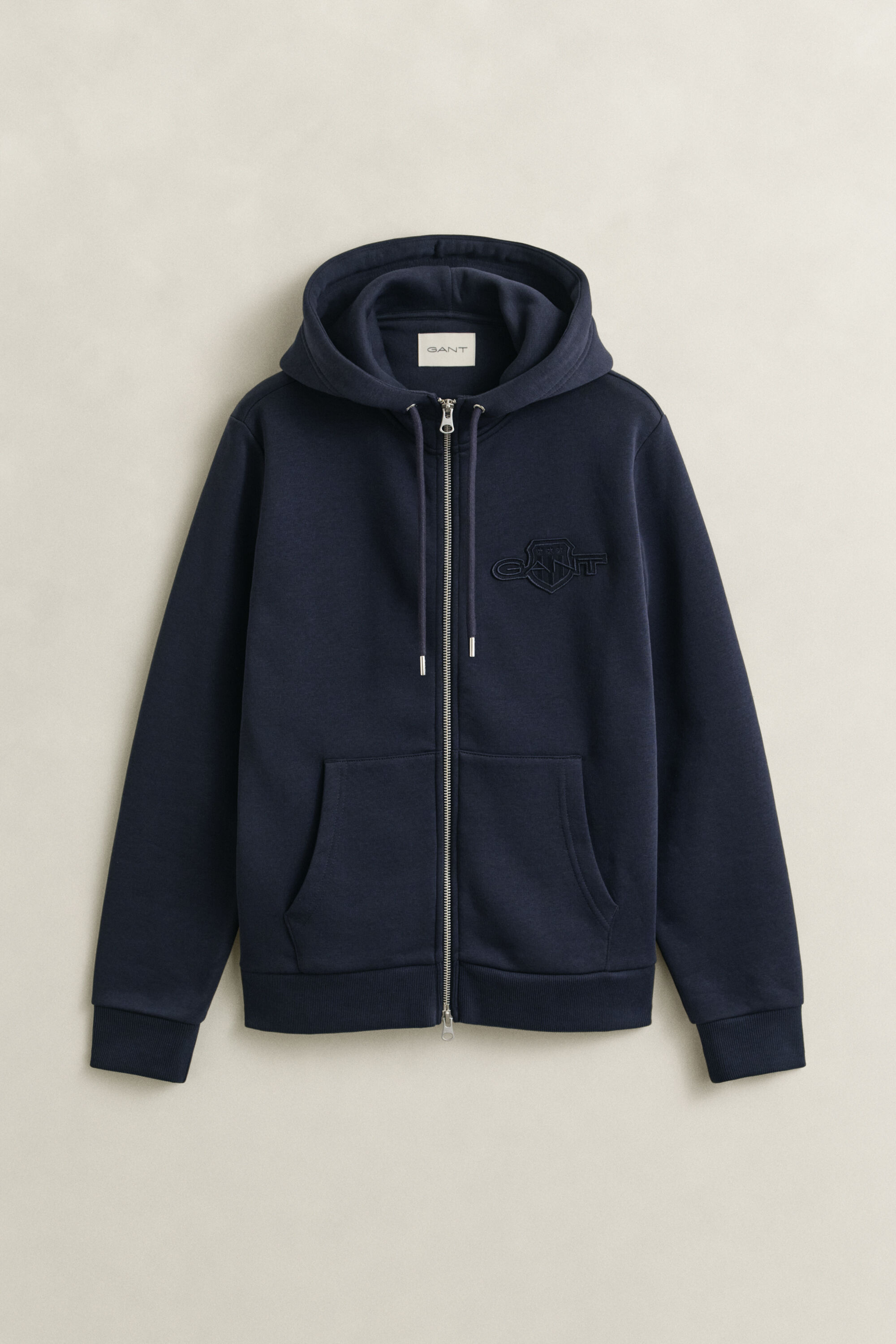 Sweatshirt com capuz e fecho Tonal Shield