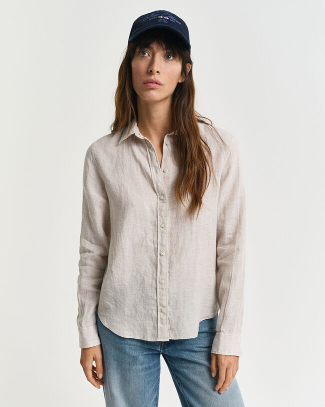 Camisa de linho regular fit