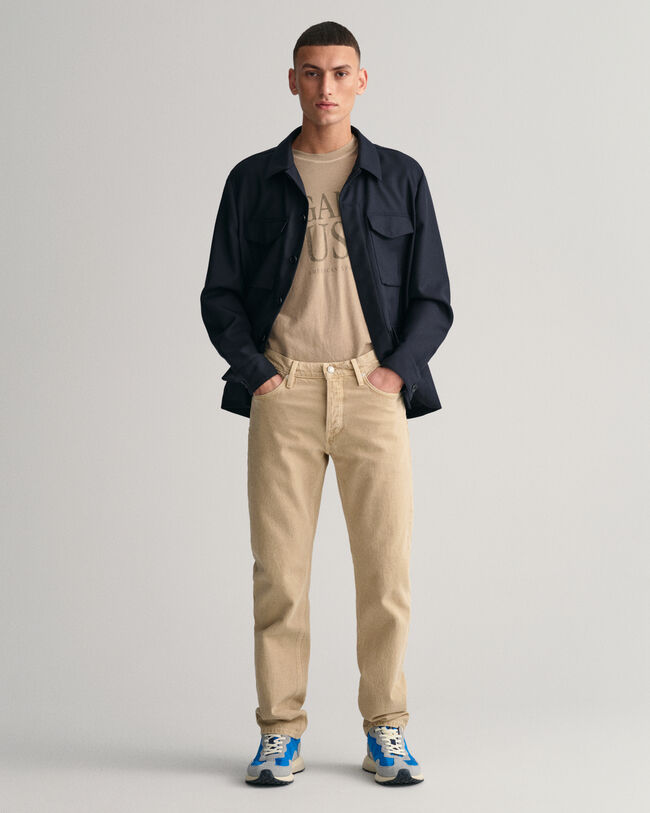 Cal&ccedil;as de ganga coloridas Arley regular fit