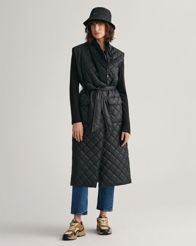 Colete acolchoado comprido