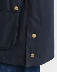 Casaco Double Decker em algodão com acabamento encerado