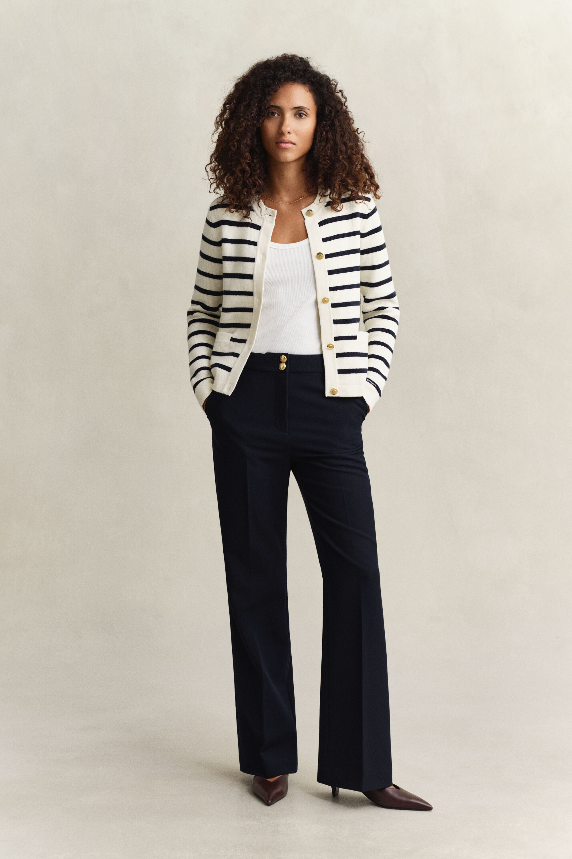 Casaco de malha em algodão