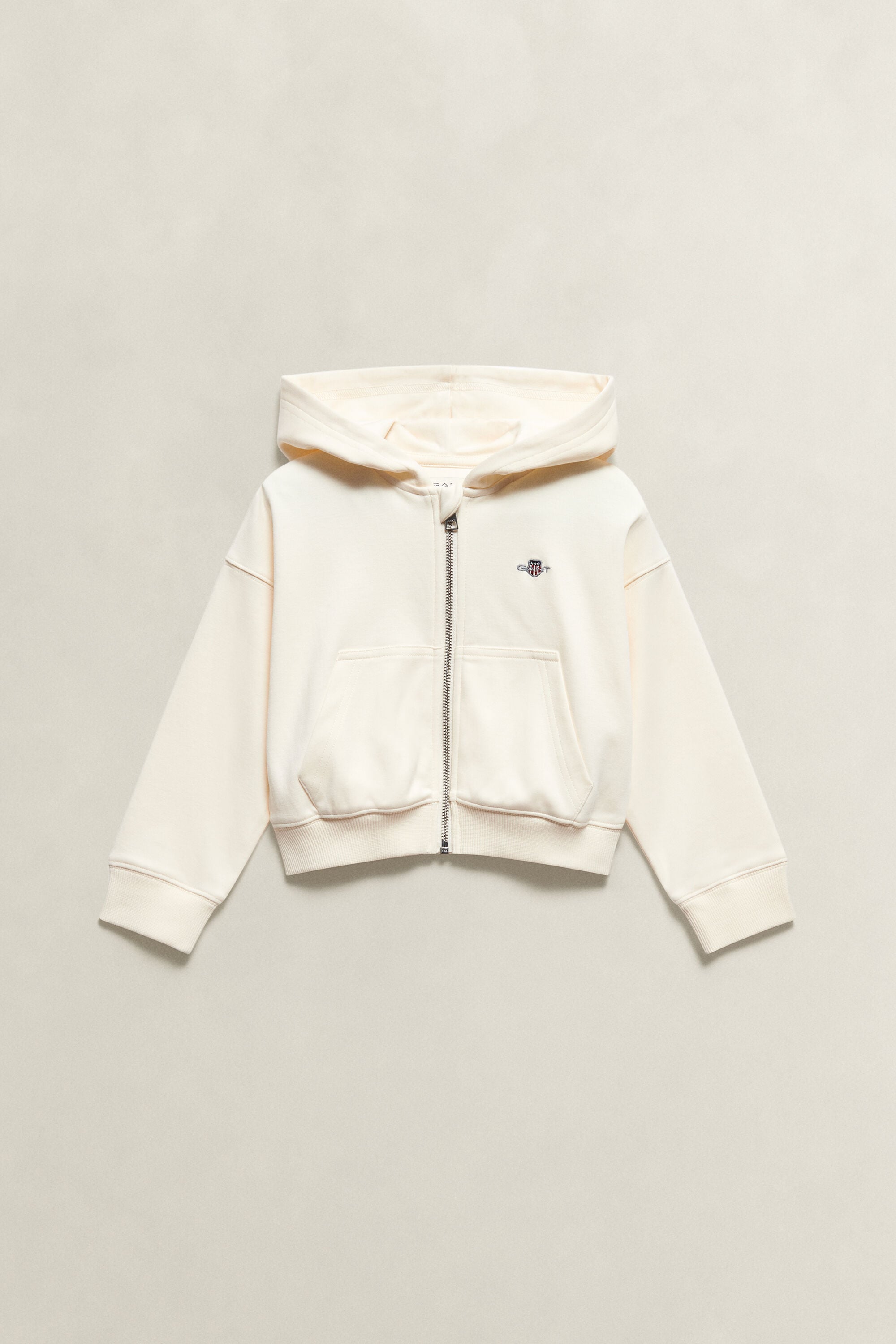 Sweatshirt com capuz e fecho curta Shield Girls