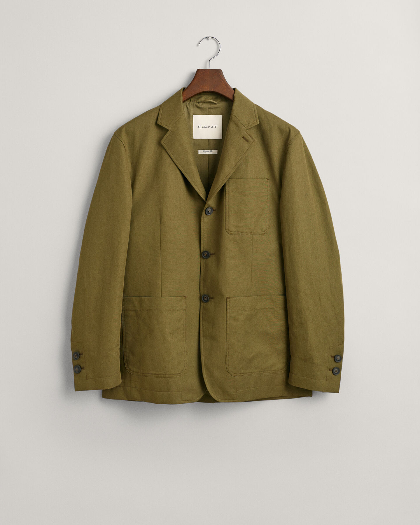 Blazer em algodão regular fit