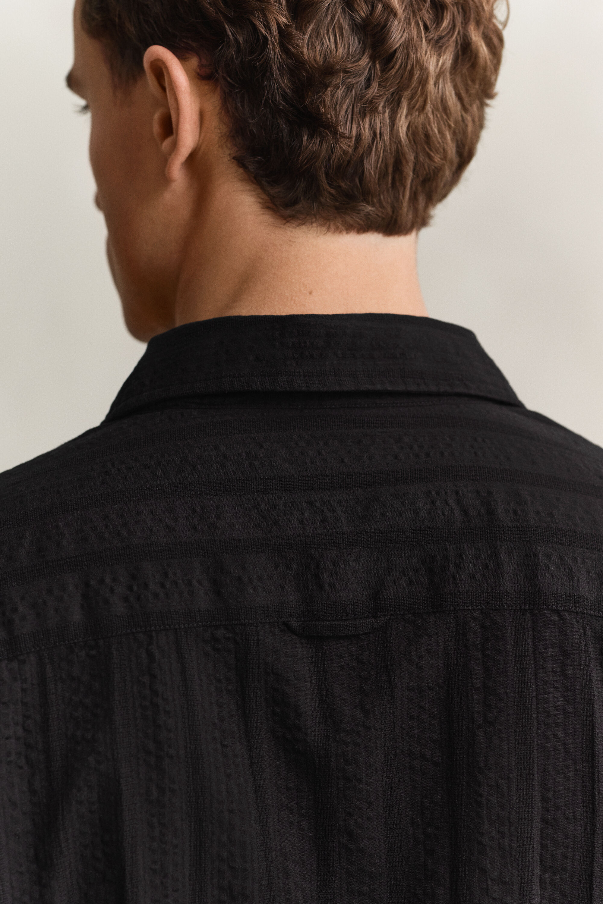 Camisa às riscas Dobby relaxed fit