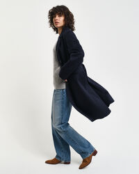 Sobretudo clássico em lã tailored fit