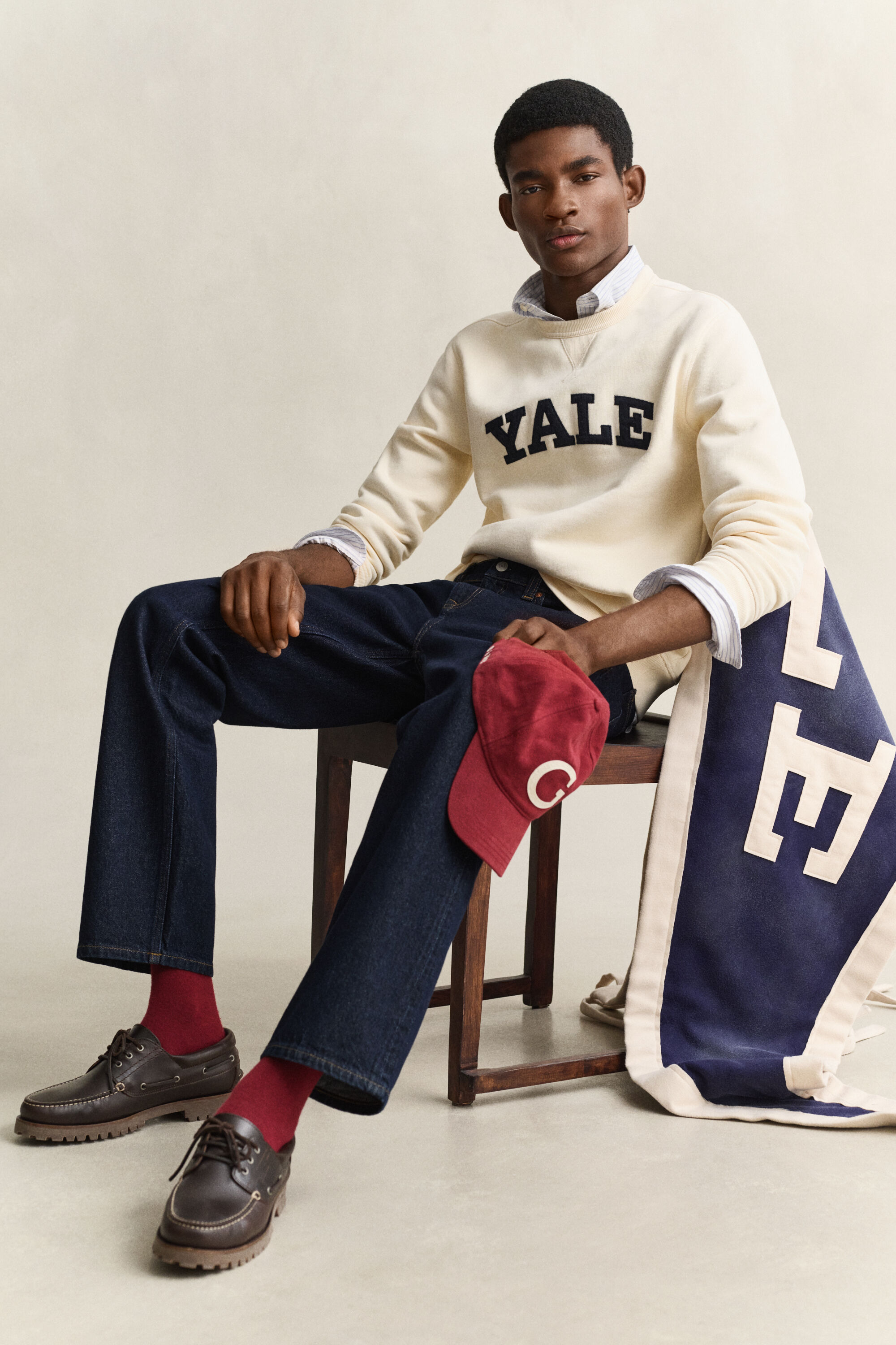 Sweatshirt com decote redondo Gant x Yale