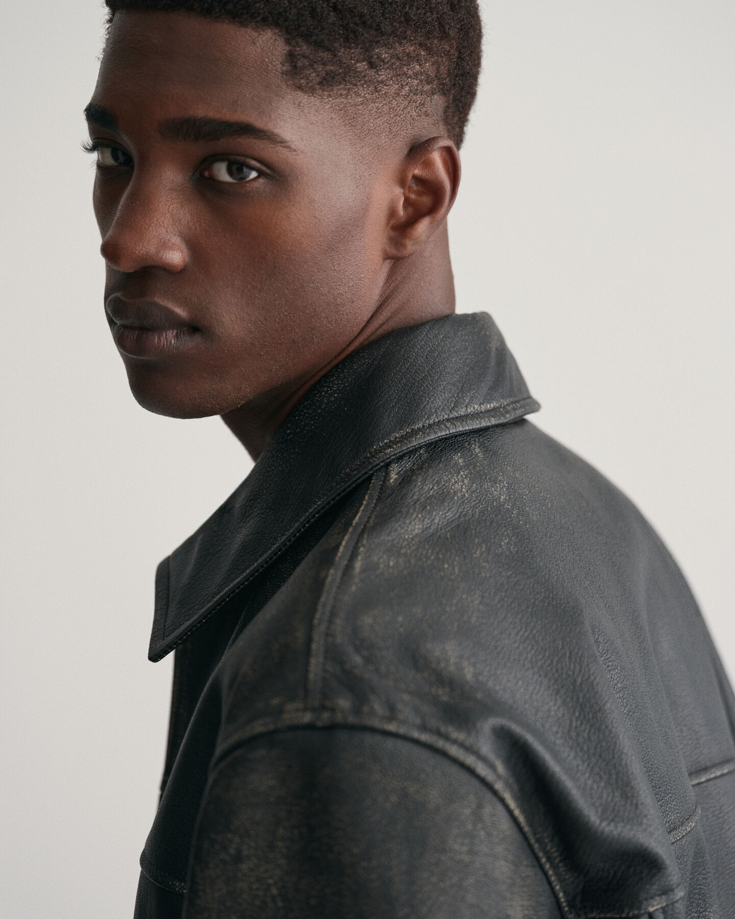 Blusão em pele Moto