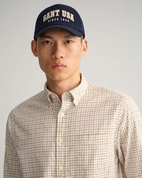 Camisa Window Check em sarja regular fit