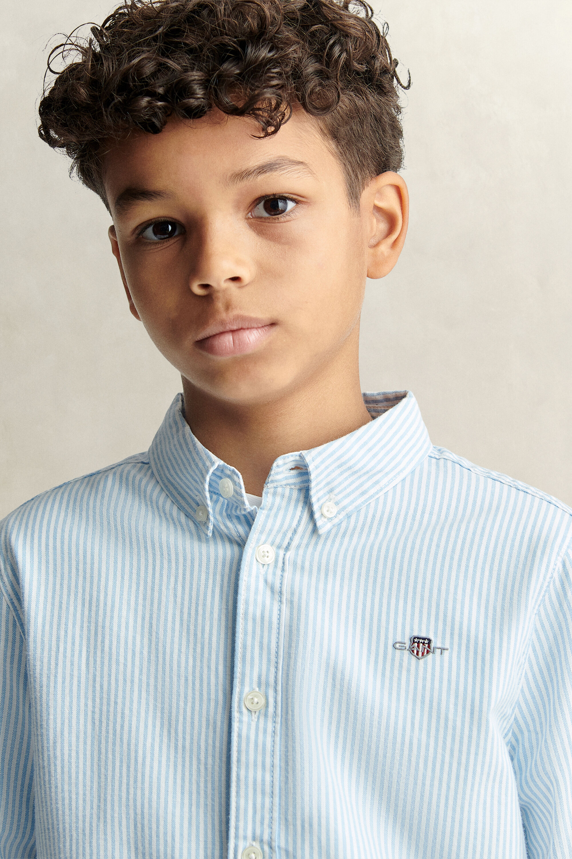 Camisa Oxford às riscas Shield Teen Boys
