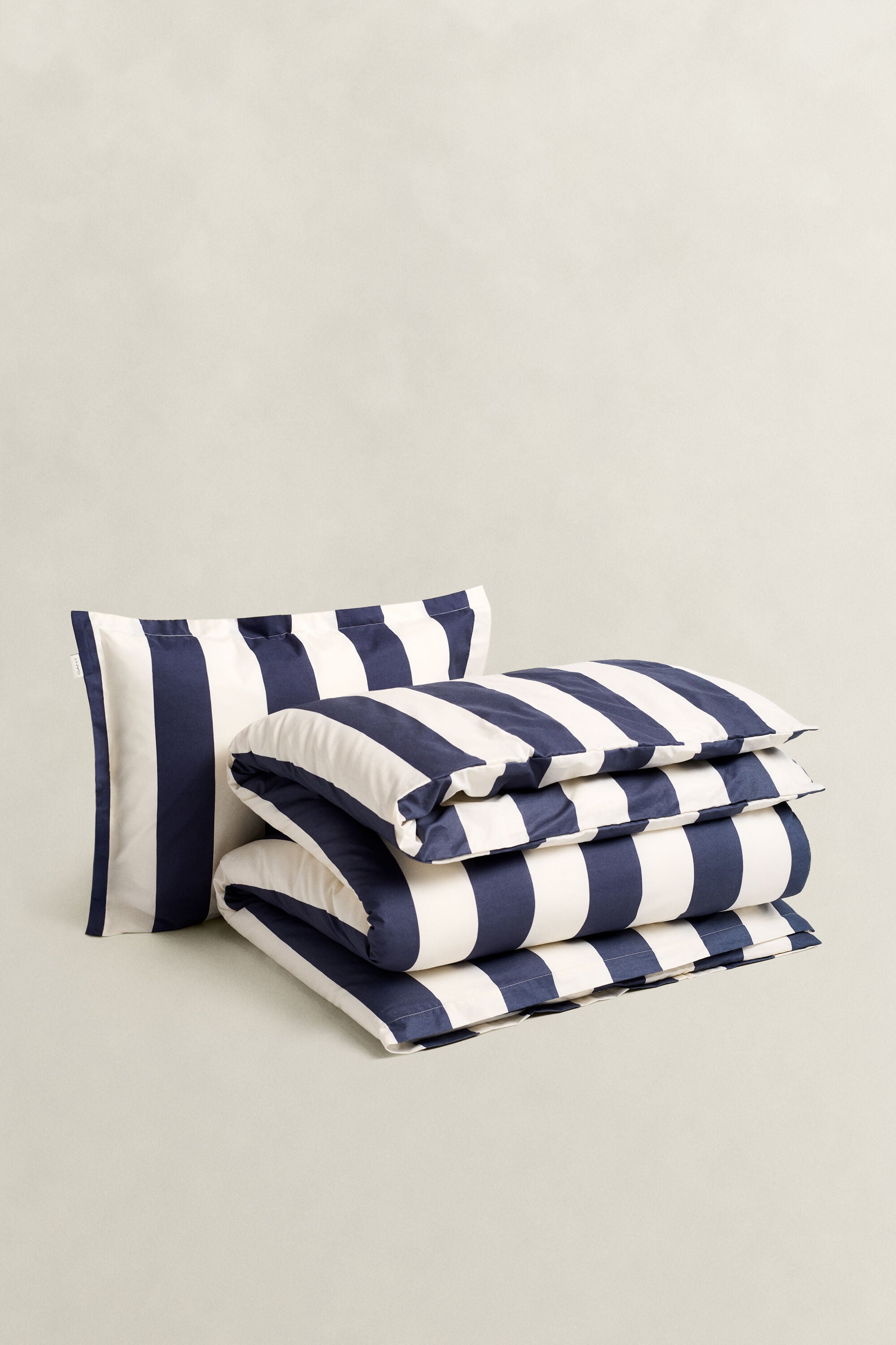 Conjunto de cama individual às riscas Bold