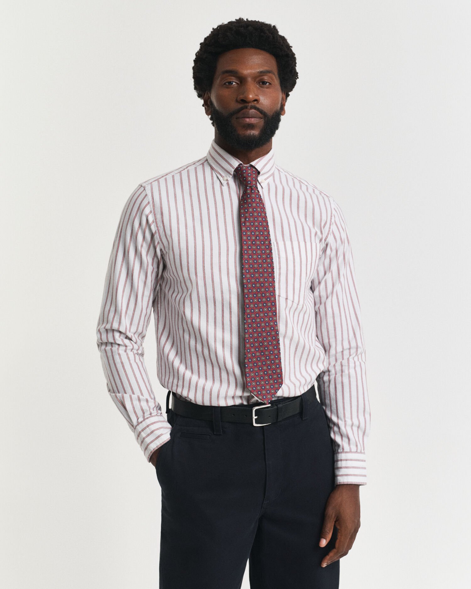 Camisa Oxford Archive às riscas regular fit