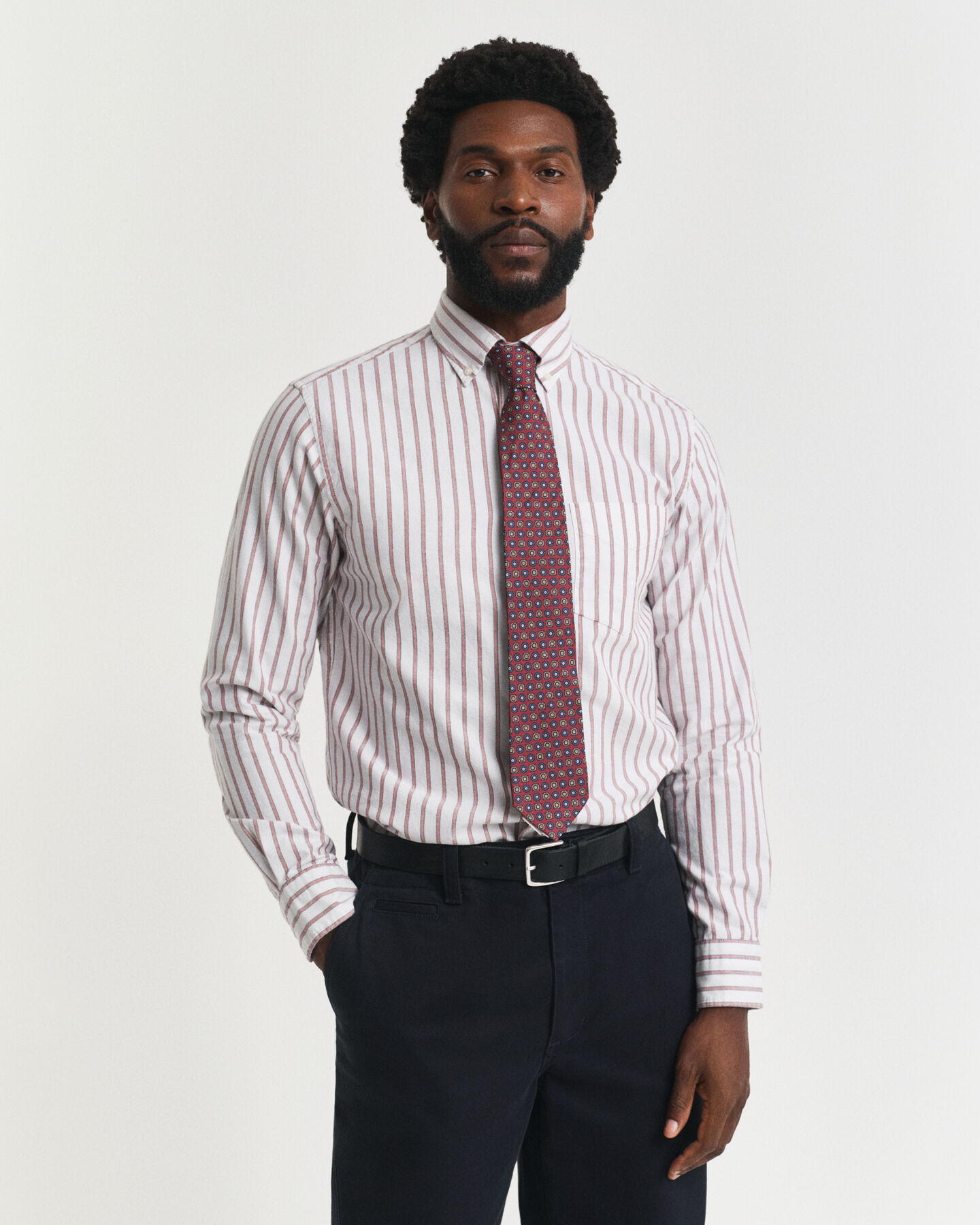 Camisa Oxford Archive às riscas regular fit