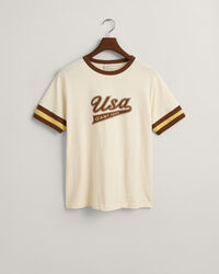 T-shirt GANT USA com riscas nas mangas