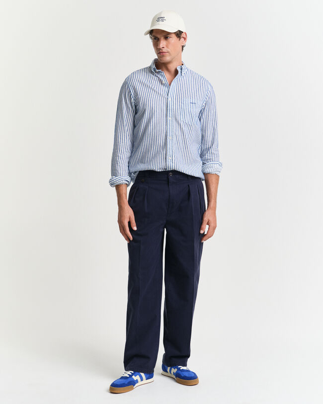 Camisa às riscas Textured regular fit