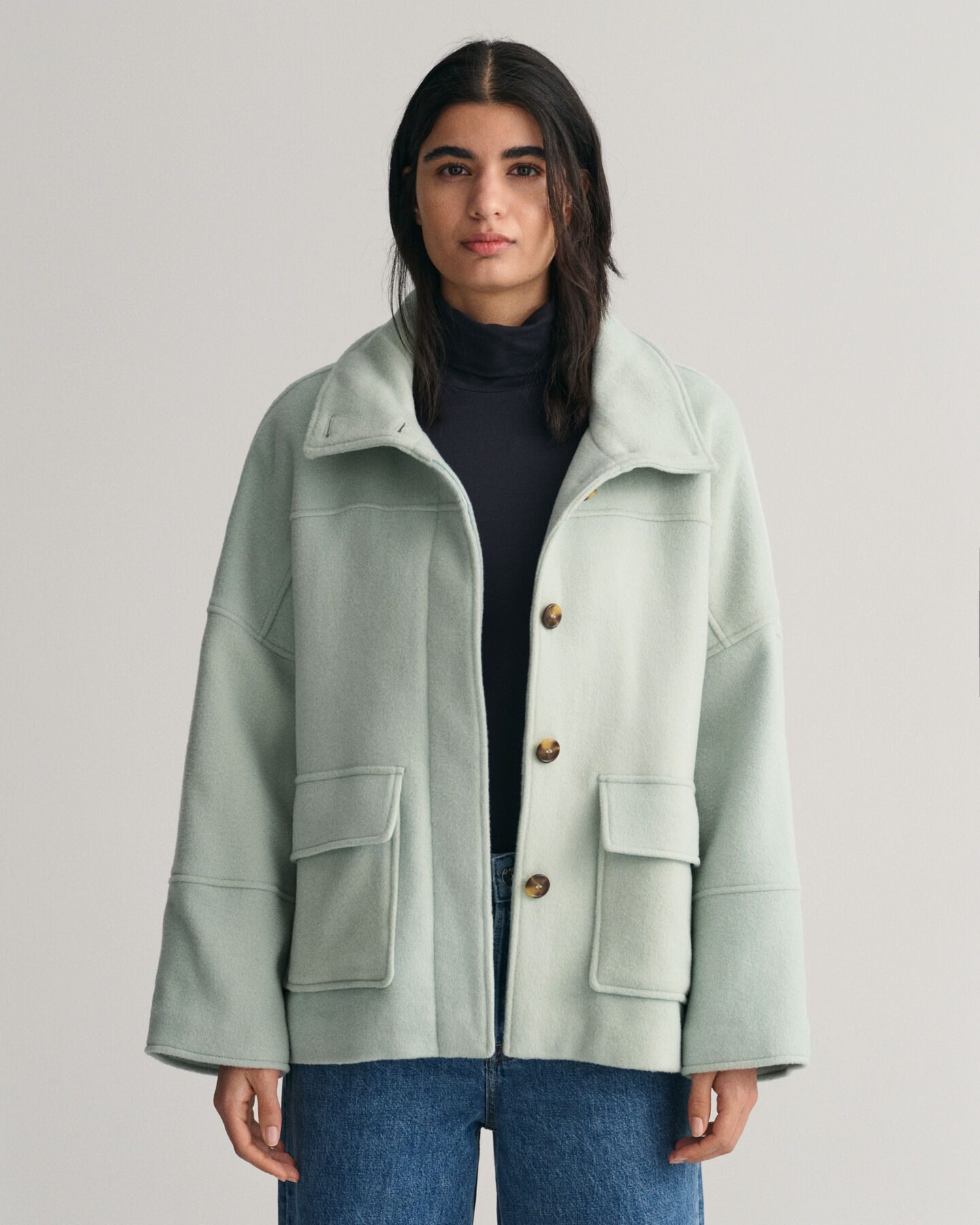 Casaco de l&atilde; curto