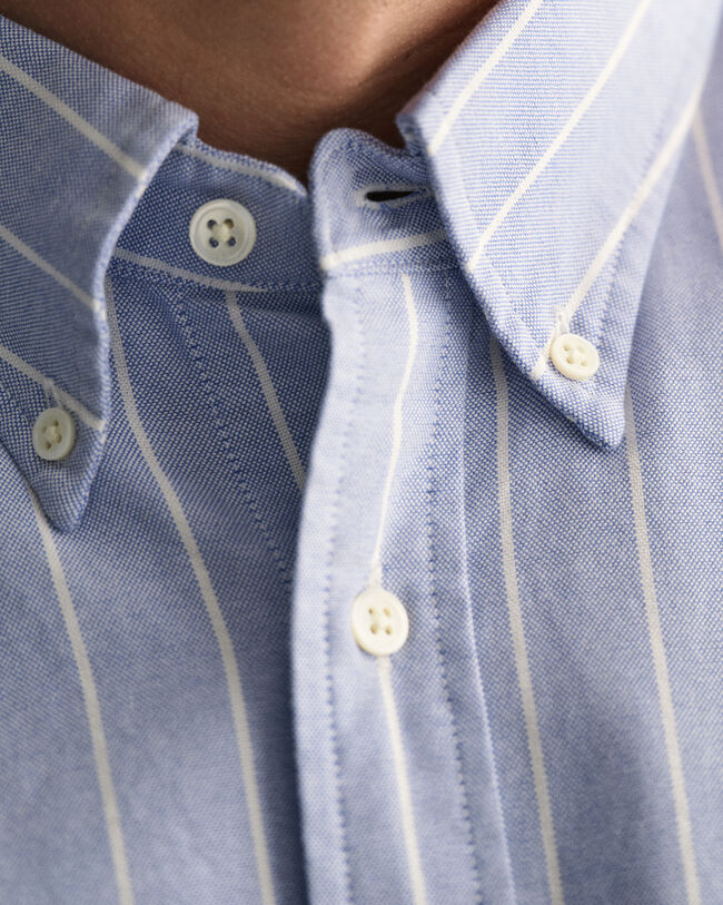 Camisa Oxford Heritage às riscas relaxed fit