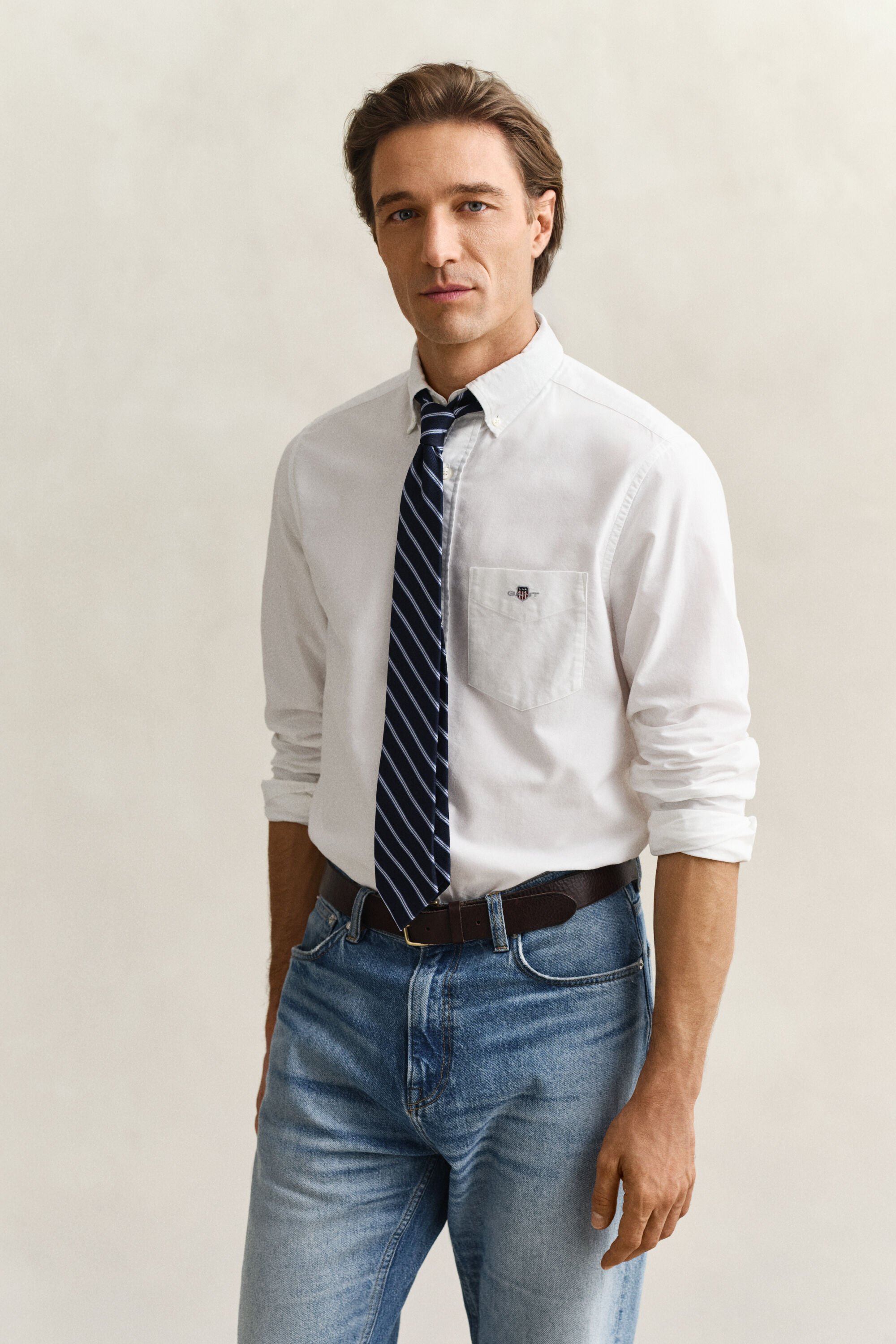 Camisa Oxford clássica regular fit