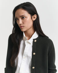 Casaco de malha contrastante