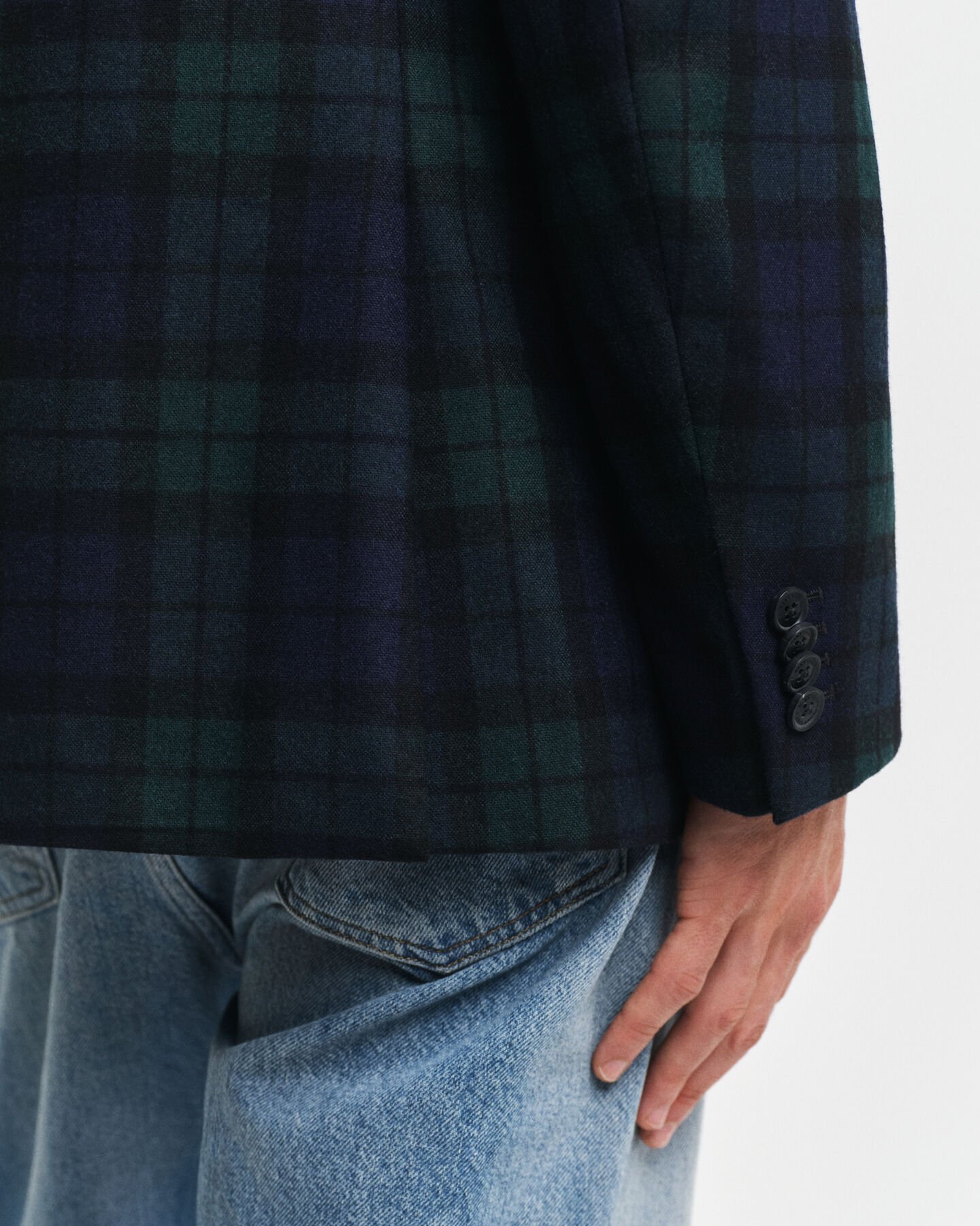 Blazer com padrão de xadrez Black Watch